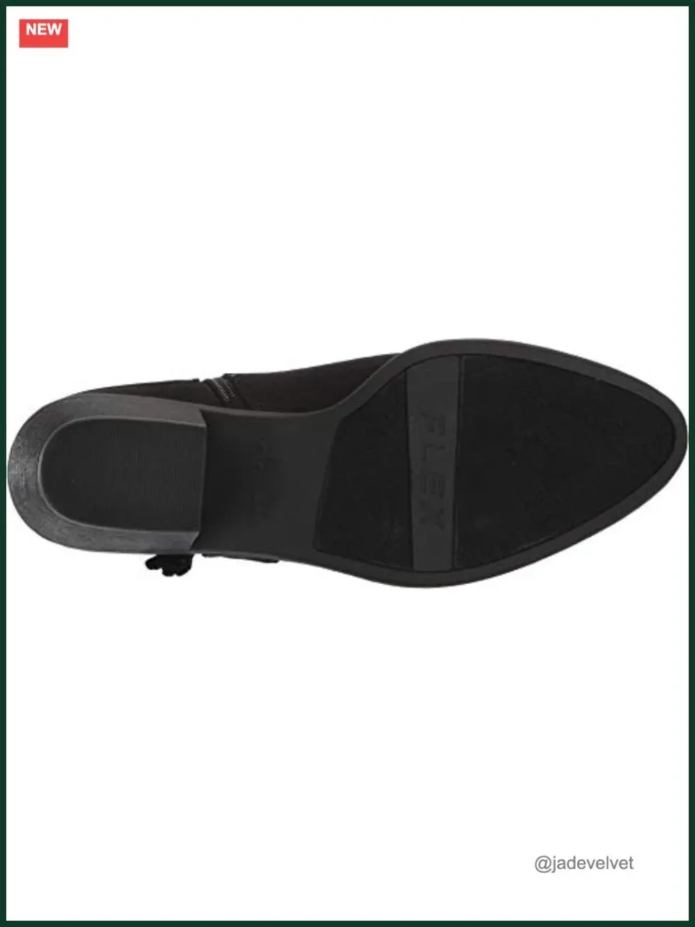 Suede Ankle Bootie with Flexible Outsole and Block Heel